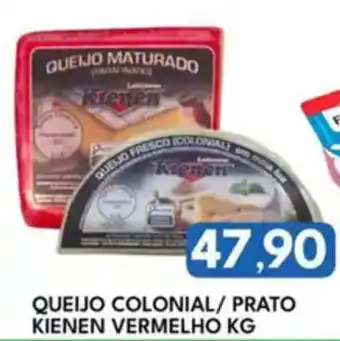 Rancho Bom Supermercados Queijo colonial/ prato kienen vermelho oferta