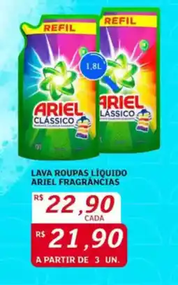 Assaí Atacadista Lava roupas líquido ariel fragrančias oferta