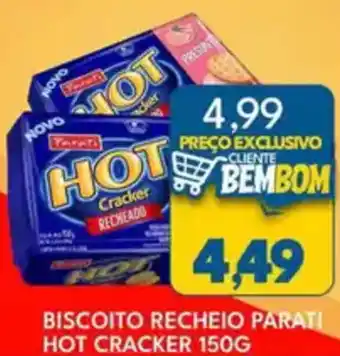 Rancho Bom Supermercados Biscoito recheio parati hot cracker oferta