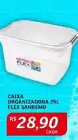 Assaí Atacadista Sanremo - caixa organizadora 29l flex oferta