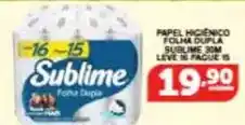 Roldão Sublime - papel higiênico folha dupla oferta