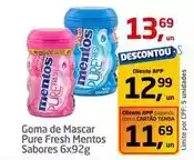 Tenda Atacado Mentos - goma de mascar pure fresh oferta