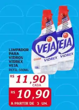 Assaí Atacadista Limpador para vidros vidrex veja refil oferta