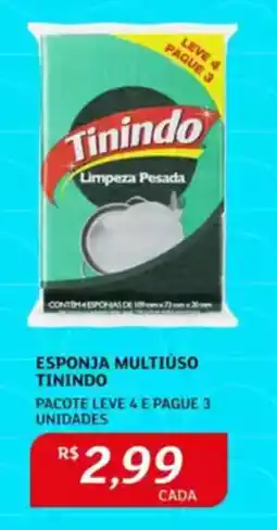 Assaí Atacadista Esponja multiuso tinindo oferta