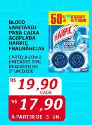 Assaí Atacadista Bloco sanitário para caixa acoplada harpic fragrancias oferta