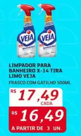 Assaí Atacadista Limpador para banheiro x-14 tira limo veja oferta