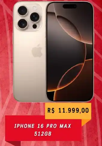 Claro Iphone 16 pro max 512gb oferta