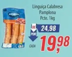 Supermercados BH Linguiça Calabresa Pamplona Pcte. oferta