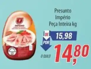 Supermercados BH Presunto Império Peça Inteira oferta