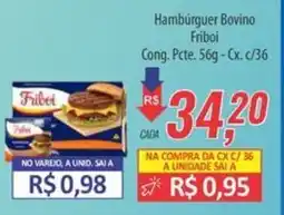 Supermercados BH Hambúrguer Bovino Friboi oferta