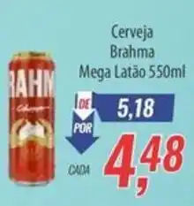 Supermercados BH Cerveja Brahma Mega Latão oferta