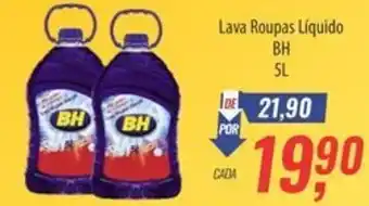 Supermercados BH Lava Roupas Líquido BH oferta