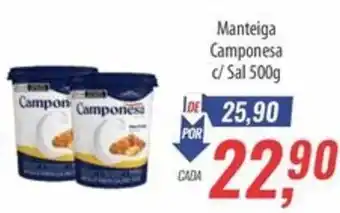 Supermercados BH Manteiga Camponesa c/ Sal oferta