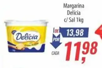 Supermercados BH Margarina Delícia c/ Sal oferta