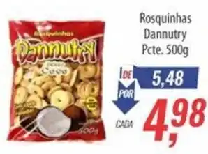 Supermercados BH Rosquinhas Dannutry Pcte. oferta