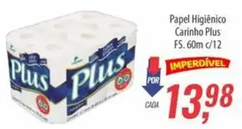 Supermercados BH Papel Higiênico Carinho Plus FS. oferta