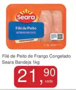 Mineirão Atacarejo Filé de Peito de Frango Congelado Seara Bandeja oferta