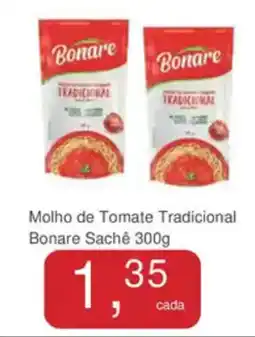 Mineirão Atacarejo Molho de Tomate Tradicional Bonare Sachê oferta