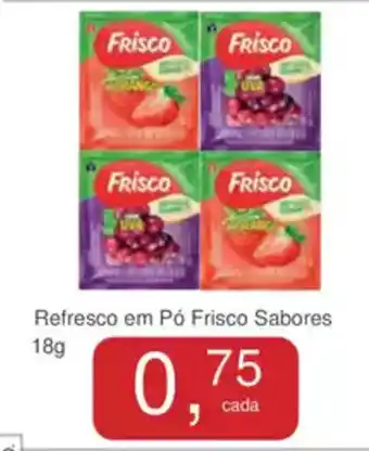 Mineirão Atacarejo Refresco em Pó Frisco Sabores oferta