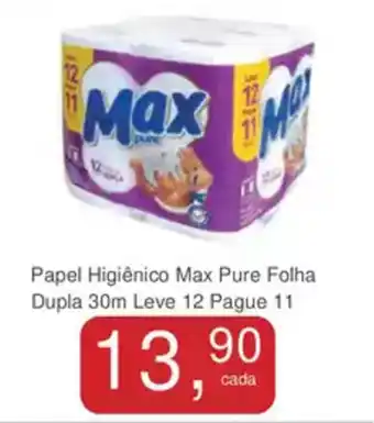 Mineirão Atacarejo Papel Higiênico Max Pure Folha Dupla oferta