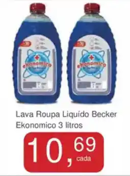 Mineirão Atacarejo Lava Roupa Liquido Becker Ekonomico oferta