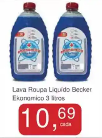 Mineirão Atacarejo Lava Roupa Liquido Becker Ekonomico oferta