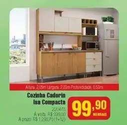 Berlanda Cozinha Cadorin Isa Compacta oferta