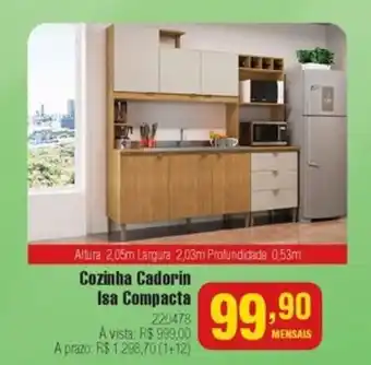 Berlanda Cozinha Cadorin Isa Compacta oferta