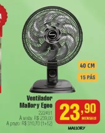 Berlanda Ventilador Mallory Egeo oferta