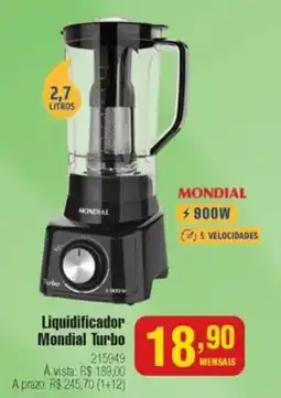 Berlanda Liquidificador Mondial Turbo oferta