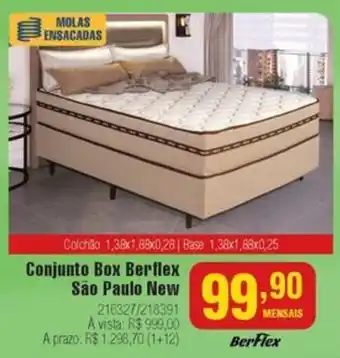 Berlanda Conjunto Box Berflex São Paulo New oferta