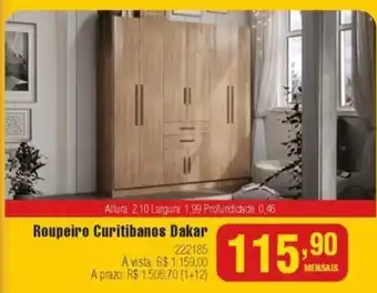 Berlanda Roupeiro Curitibanos Dakar oferta