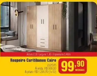 Berlanda Roupeiro Curitibanos Cairo oferta