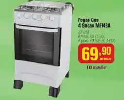 Berlanda Fogão Gás 4 Bocas MF4BA oferta