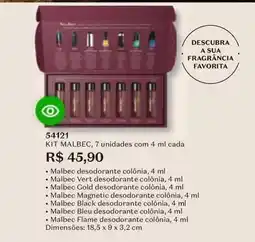 O Boticário Malbec - kit oferta