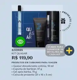 O Boticário Quasar - kit oferta