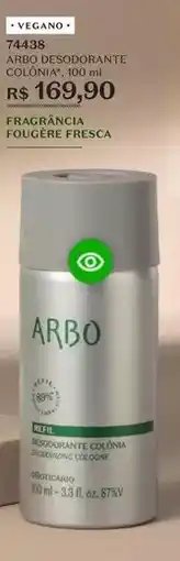 O Boticário O boticario - arbo desodorante colônia oferta