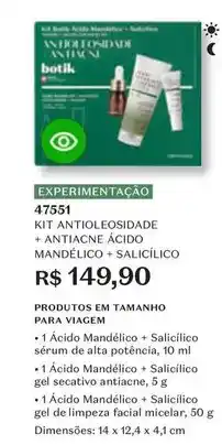 O Boticário Kit antioleosidade oferta