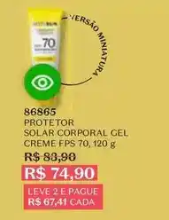 O Boticário Solar - protetor gel oferta