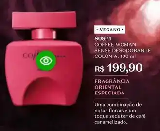 O Boticário O boticario - coffee woman sense desodorante colônia oferta