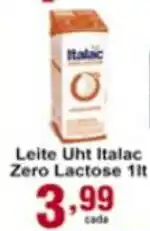 Rossi Supermercado Leite Uht Italac Zero Lactose 1L oferta