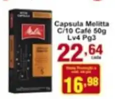 Rossi Supermercado Capsula Melitta C/10 cafe 50g Lv4 Pg3 oferta
