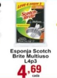 Rossi Supermercado Esponja Scotch Brite Multiuso L4 P3 oferta
