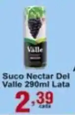 Suco Nectar Del Valle 290ml Lata