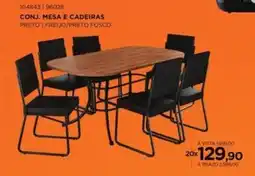 Benoit Conj. mesa e cadeiras oferta