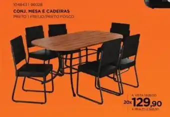 Benoit Conj. mesa e cadeiras oferta