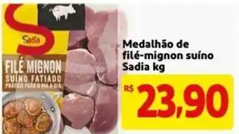 Mercado Extra Medalhao de File-mignon suino Sadia 1kg oferta