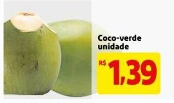 Coco-verde unidade
