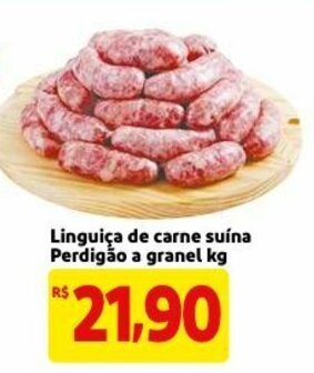 Mercado Extra Linguica de carne Suina Perdigao a granel 1kg oferta