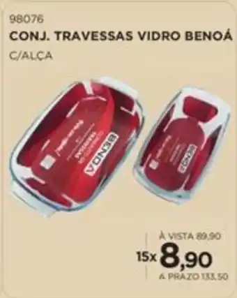 Benoit Conj. travessas vidro benoá oferta